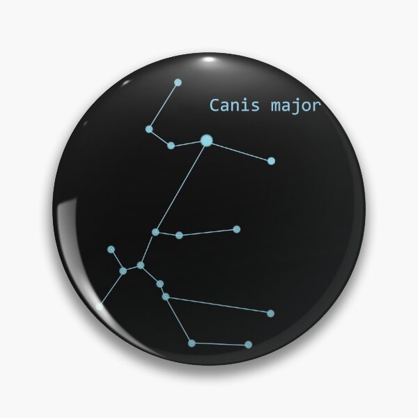Item preview, Canis major constellation on night sky stars  designed and sold by Pasan-hpmm.