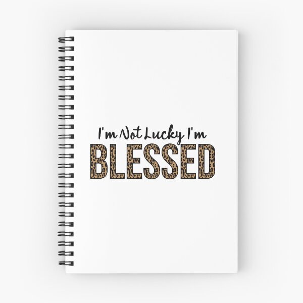 Item preview, I'm Not Lucky I'm Blessed Leopard Print Inspirational designed and sold by 4wordsmovement.