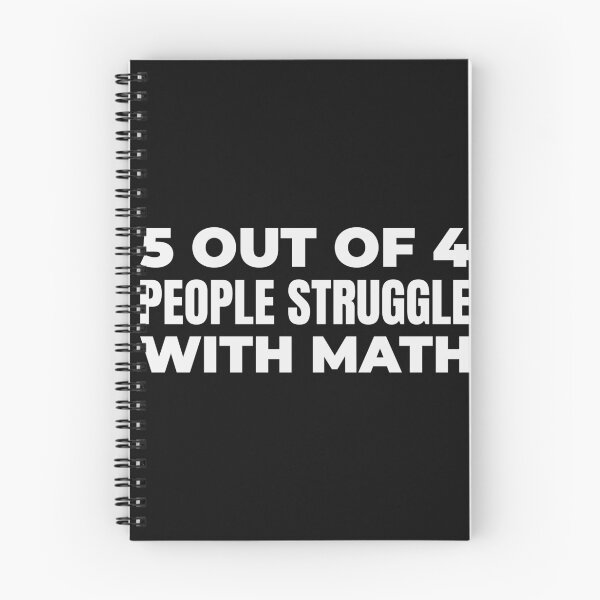 Item preview, 5 out of 4 people struggle with math designed and sold by DARBOL-DESIGN.