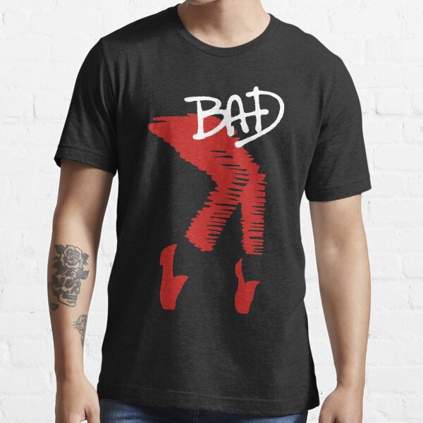 Graphique rouge BAD MJJ "toe stand" (Michael Jackson) T-shirt essentiel