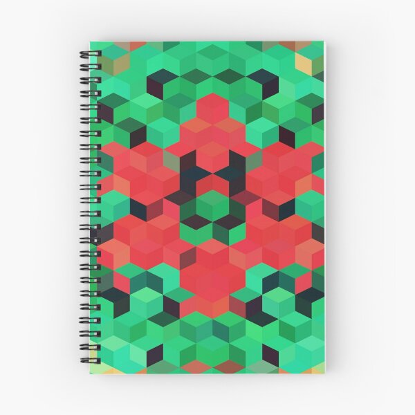 Item preview, Cute Green And Red Cubes Abstract Background funny gift for digital art lovers  designed and sold by AYACHI90.
