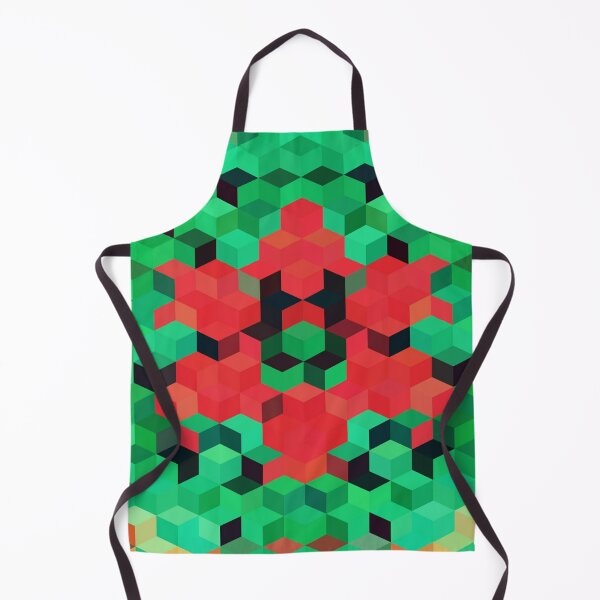 Item preview, Cute Green And Red Cubes Abstract Background funny gift for digital art lovers designed and sold by AYACHI90.