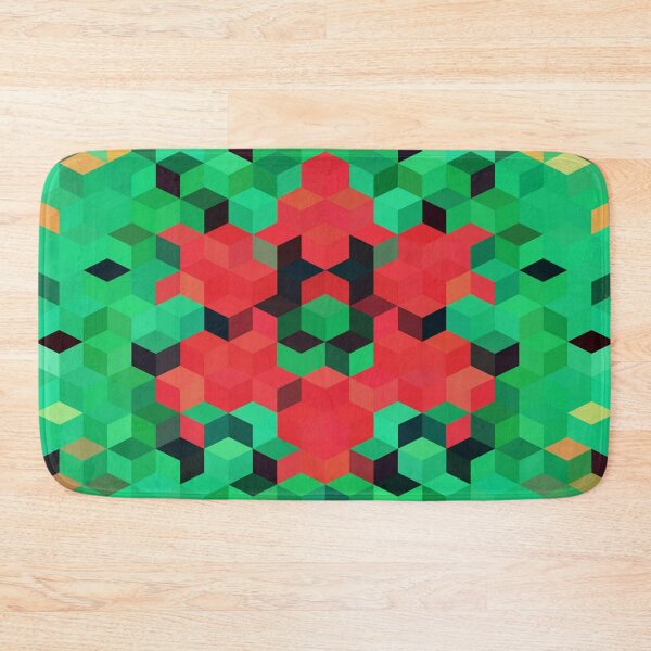 Item preview, Cute Green And Red Cubes Abstract Background funny gift for digital art lovers  designed and sold by AYACHI90.