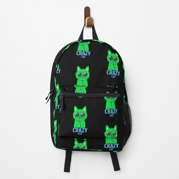 Item preview, Crazy Cat Neon Trippy Psychedelic Green Cool Kat Graphic designed and sold by DiscGolfTees.