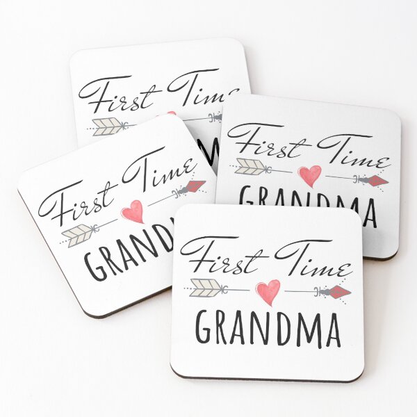Item preview, First Time Grandma, Gift for New and the Best Grandmother designed and sold by IronyOnCotton.