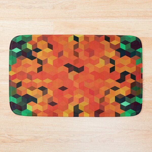 Item preview, Cute Orange And Green Cubes Abstract Background funny gift for digital art lovers  designed and sold by AYACHI90.
