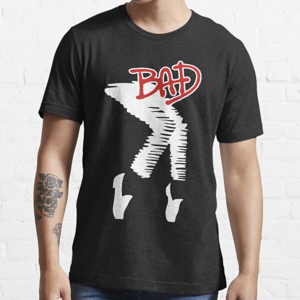 BAD MJJ "toe stand" white/red graphic (Michael Jackson) Essential T-Shirt