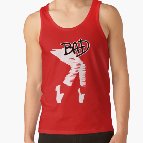 BAD MJJ "toe stand" white/black graphic (Michael Jackson) Tank Top