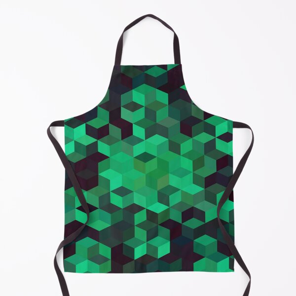 Item preview, Cute Green And Dark Cubes Abstract Background funny gift for digital art lovers designed and sold by AYACHI90.