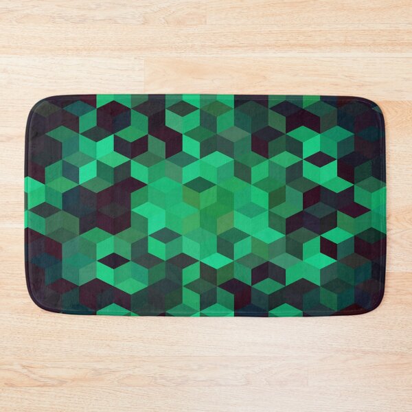 Item preview, Cute Green And Dark Cubes Abstract Background funny gift for digital art lovers  designed and sold by AYACHI90.