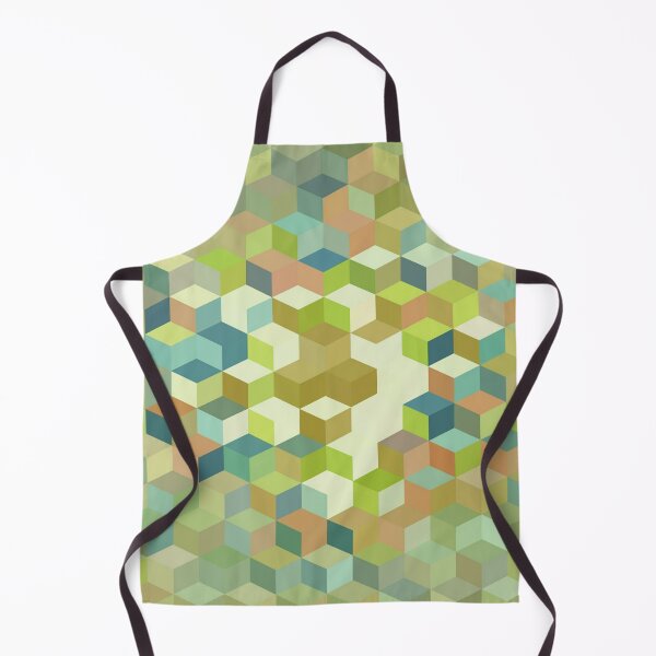 Item preview, Cute Geometric Cubes Abstract Background funny gift for digital art lovers designed and sold by AYACHI90.