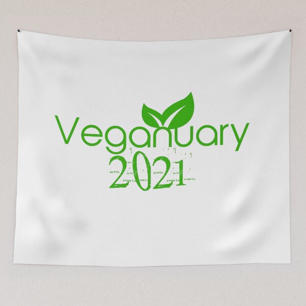 Item preview, Happy Veganuary 2021 natural green vegan humus designed and sold by wiggy38.