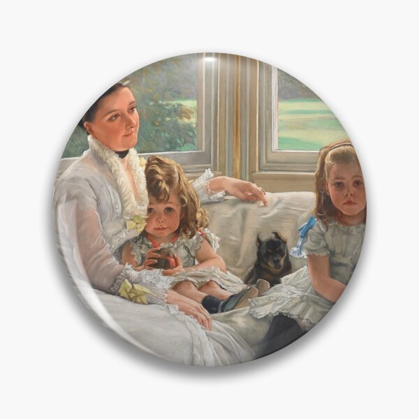 Item preview, Portrait of Mrs Catherine Smith Gill and Two of her Children designed and sold by brushandframes.