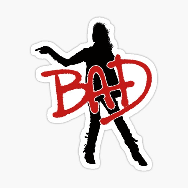 BAD silhouette (Michael Jackson) Sticker