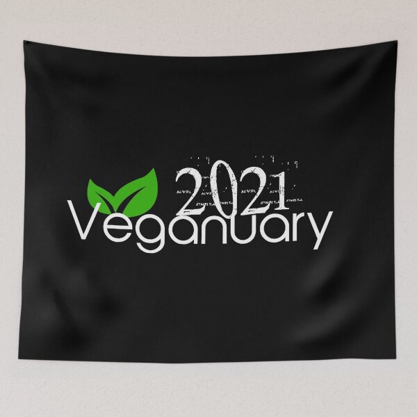 Item preview, Happy Veganuary 2021 natural green vegan humus designed and sold by wiggy38.