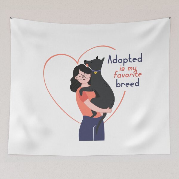 Item preview, Adopted is my favorite breed | My favorite breed is an adopted breed  designed and sold by Giovanni's  Brown Quotes.