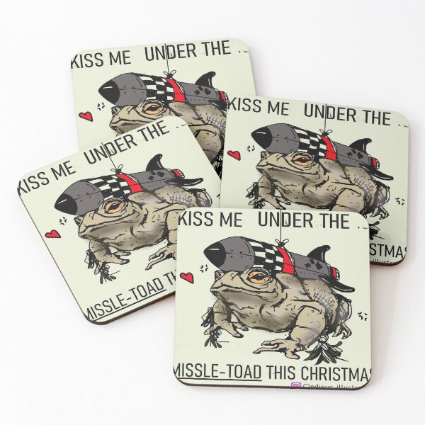 Item preview, Kiss me under the Missle-Toad this christmas designed and sold by kyle bamber.