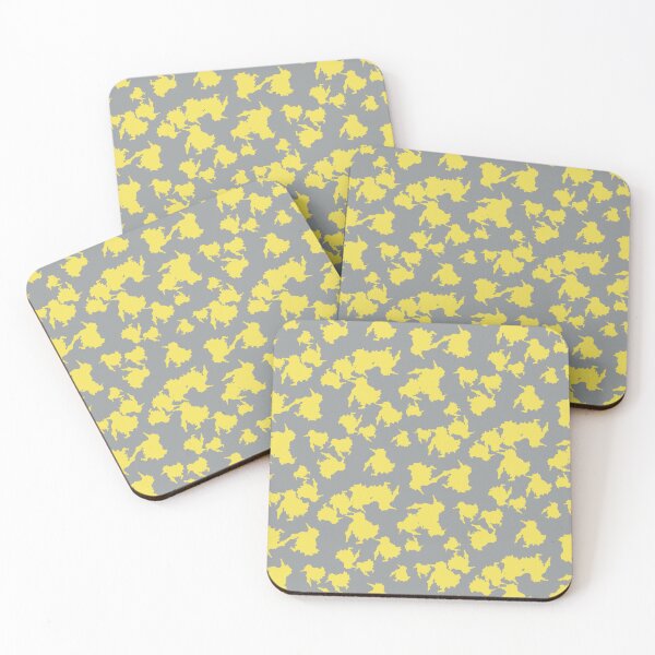 Item preview, abstract camouflage texture in yellow and gray designed and sold by rysunki-malunki.