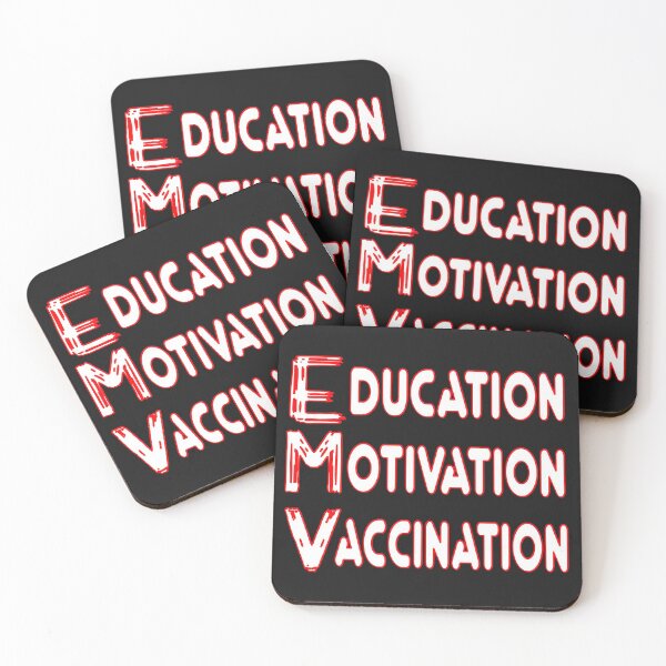 Item preview,    EDUCATED MOTIVATED VACCINATED designed and sold by Ralek.