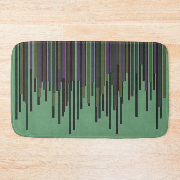 Item preview, Dark Thick Vertical Lines Fringe (Oxley Green) designed and sold by Petra Rosa.