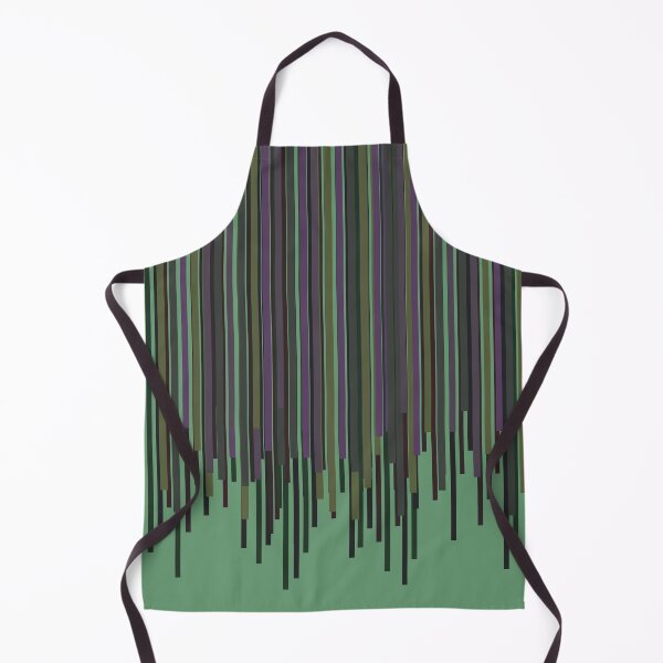 Item preview, Dark Thick Vertical Lines Fringe (Oxley Green) designed and sold by Petra Rosa.