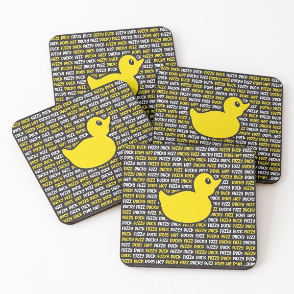 Item preview, Fuzzy Duck, Ducky Fuzz, Drinking Game Design designed and sold by robimerch.