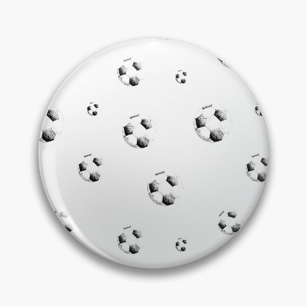 Item preview, Football pattern. Black and white. Hand-drawn sketch of soccer balls. designed and sold by Canatic.