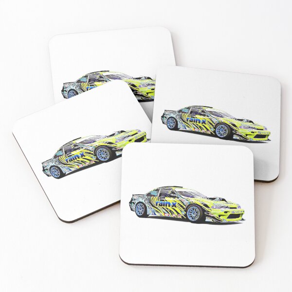 Artikelvorschau, 240SX Drift Cartoon entworfen und verkauft von Auto-Prints.
