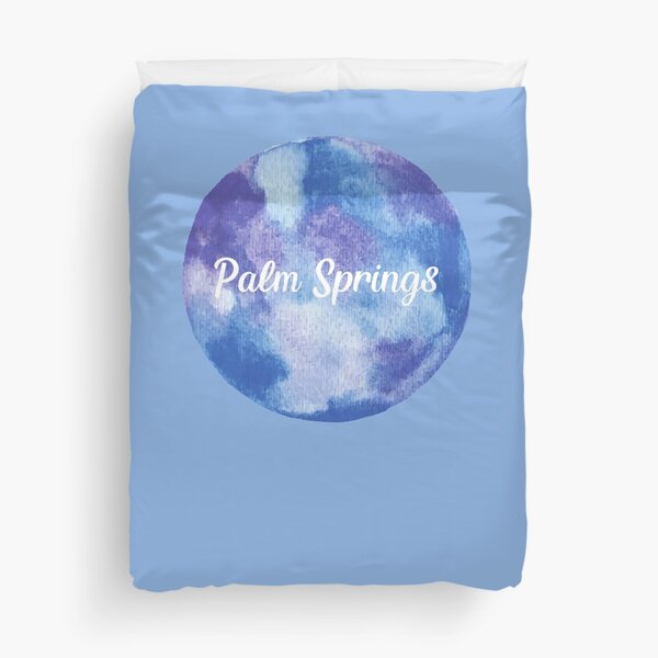 Item preview, Palm Springs - Round Watercolor (Pastel Violet Blue) designed and sold by CityCollection.