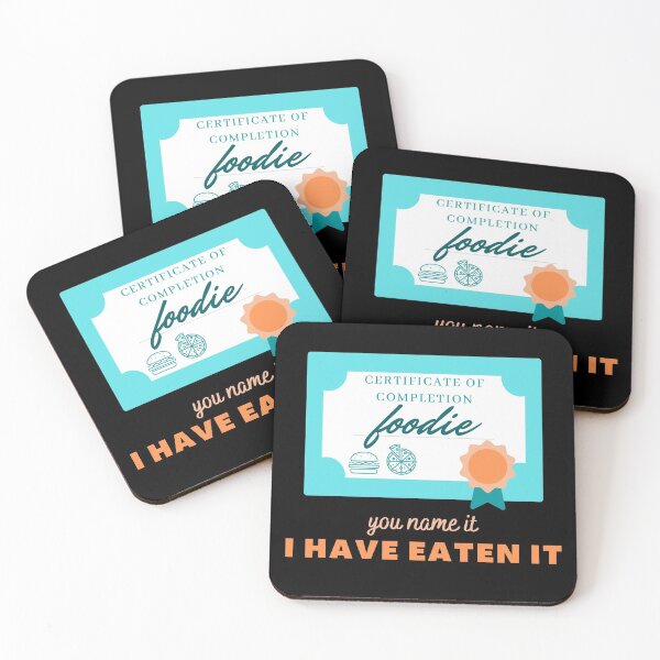 Item preview, Certified Foodie - with certificate to prove designed and sold by DrawingBoard.