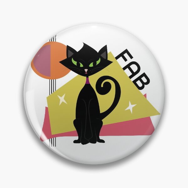 Item preview, Fab Retro Cat designed and sold by 'Alison  Keeps It Classic.'.