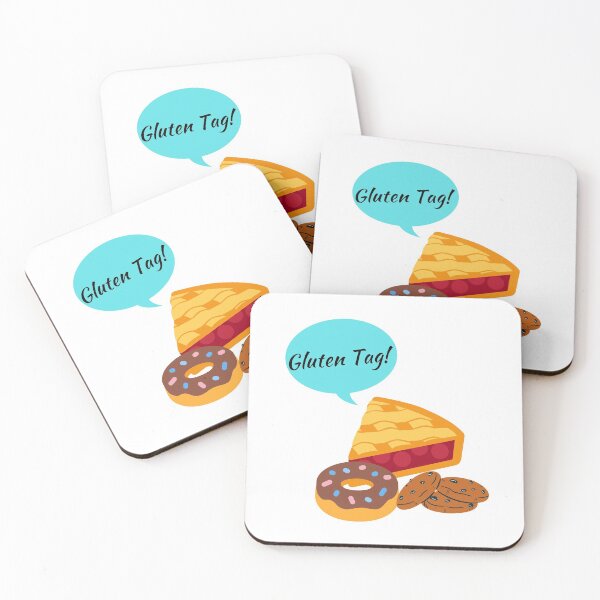 Item preview, Gluten tag! - Funny Pun Text designed and sold by DrawingBoard.