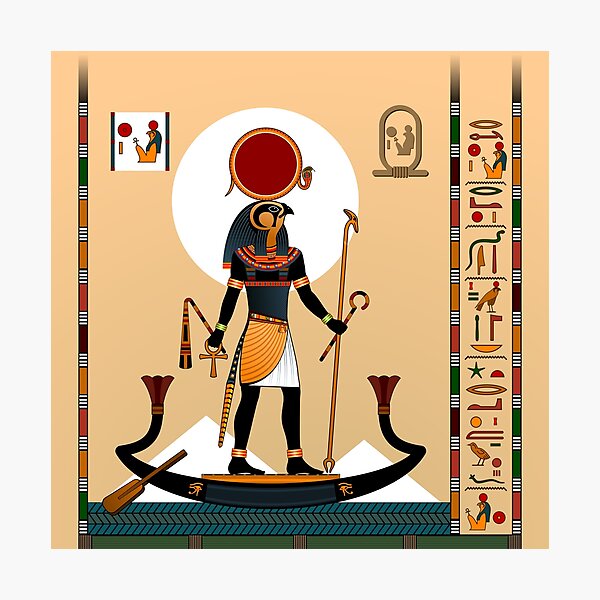 Religion of Ancient Egypt. God Ra. Photographic Print