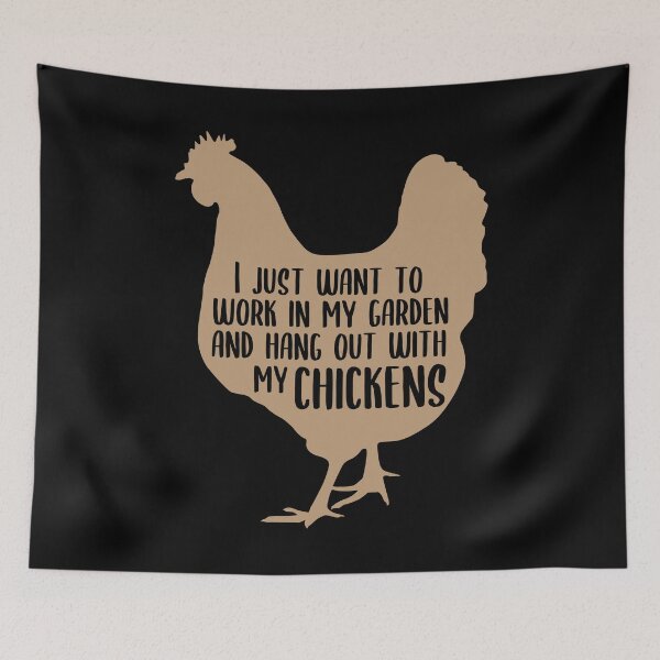 Item preview,  I just want to work in my garden and hang out with my chicken designed and sold by EclairVanilla.