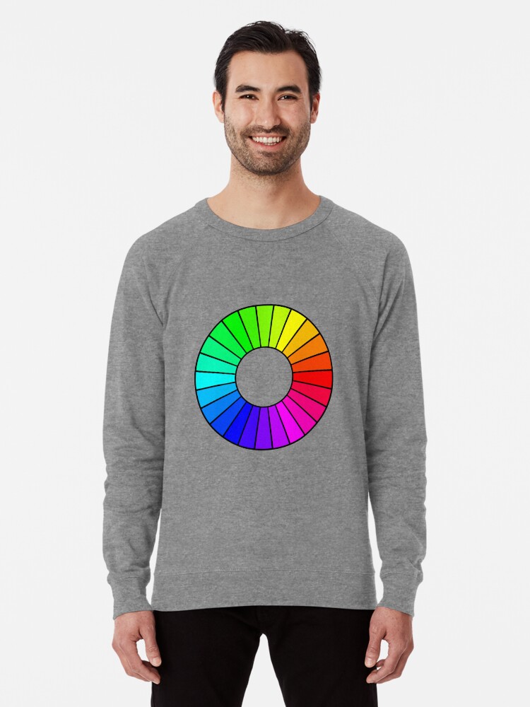 Lightweight Sweatshirt, The Hue Wheel designed and sold by Claudiocmb