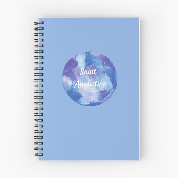 Item preview, Saint Augustine - Round Watercolor (Pastel Violet Blue) designed and sold by CityCollection.