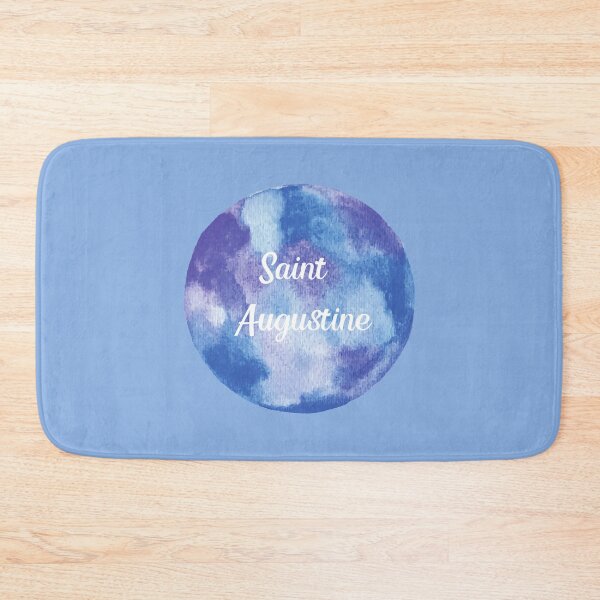 Item preview, Saint Augustine - Round Watercolor (Pastel Violet Blue) designed and sold by CityCollection.