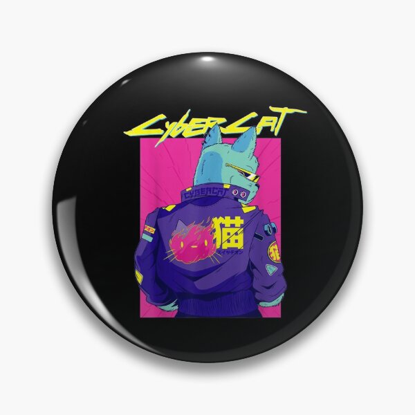 Item preview, Cyberpunk pun Cat cybercat Japanese character cyberpunker designed and sold by vodanhdvh.