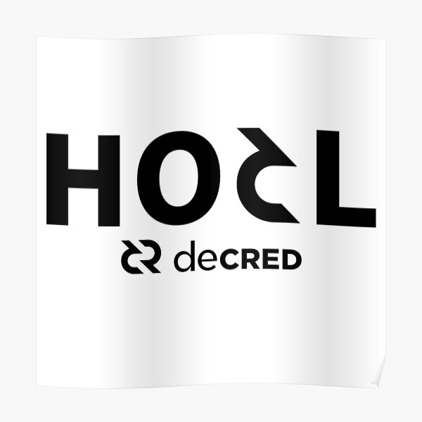 HODL Decred v2 Poster