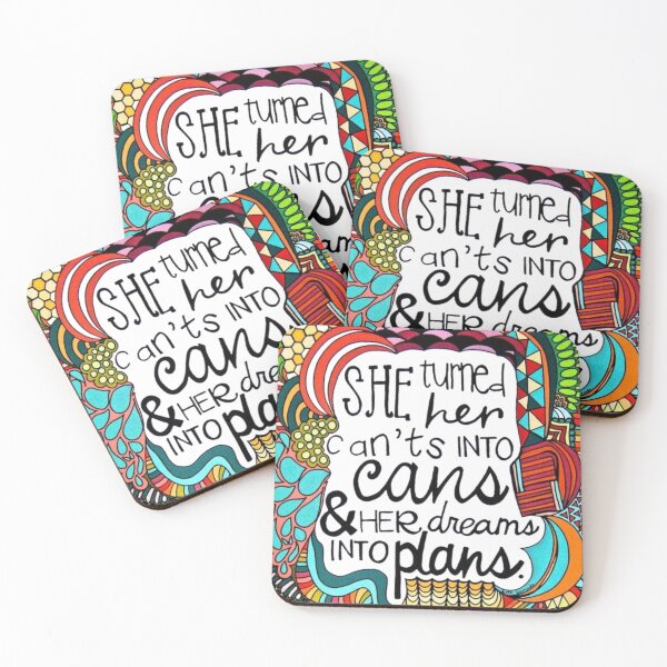 Item preview, She turned her can't into cans and her dreams into plans . designed and sold by BESTSAYINGS.