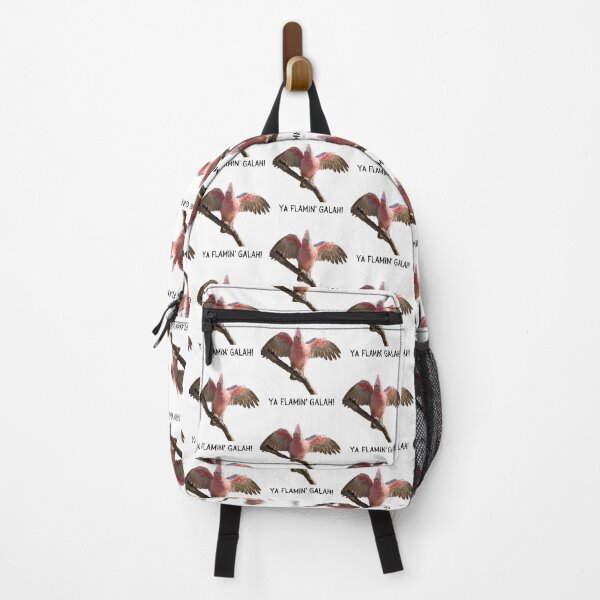 Item preview, Ya flamin galah (You flaming galah). Photograph of pink and grey galah and black text. designed and sold by JellyBeenzz.