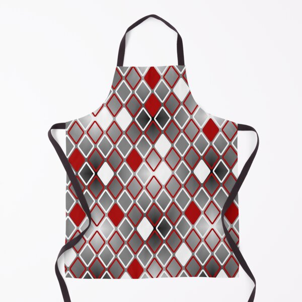 Item preview, Red White Black Rhombuses designed and sold by Shapes-Mania.