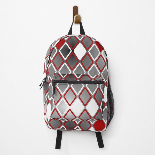 Item preview, Red White Black Rhombuses designed and sold by Shapes-Mania.