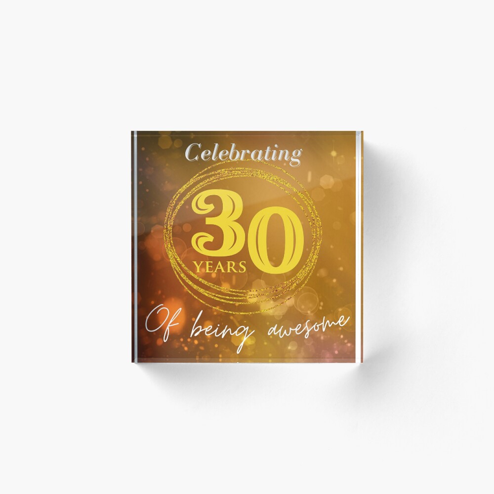 30th birthday. 30 years old birthday card Greeting Card by soniaaseguin