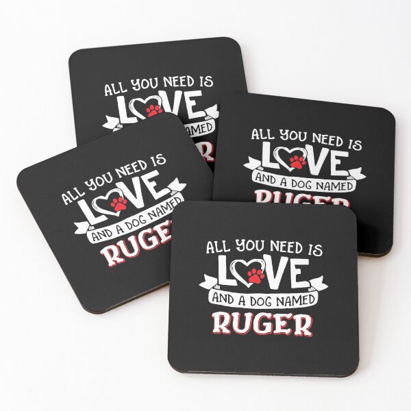 Item preview, All you need is love and a dog named Ruger small large designed and sold by GordonDrummond.