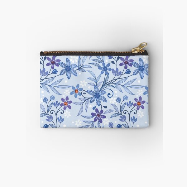 Item preview, Vintage Blue Floral Pattern designed and sold by EVERTEESLOVER.