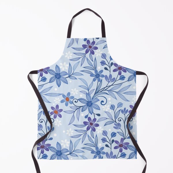 Item preview, Vintage Blue Floral Pattern designed and sold by EVERTEESLOVER.
