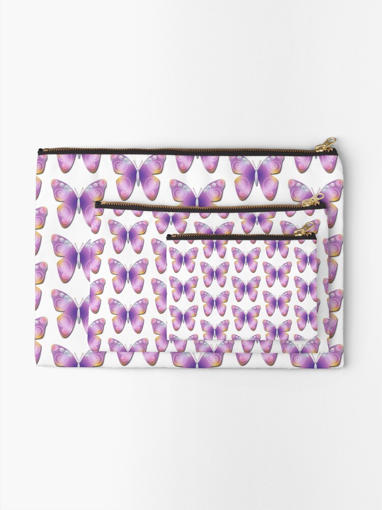 Alternate view of Butterfly Fantasy Zipper Pouch