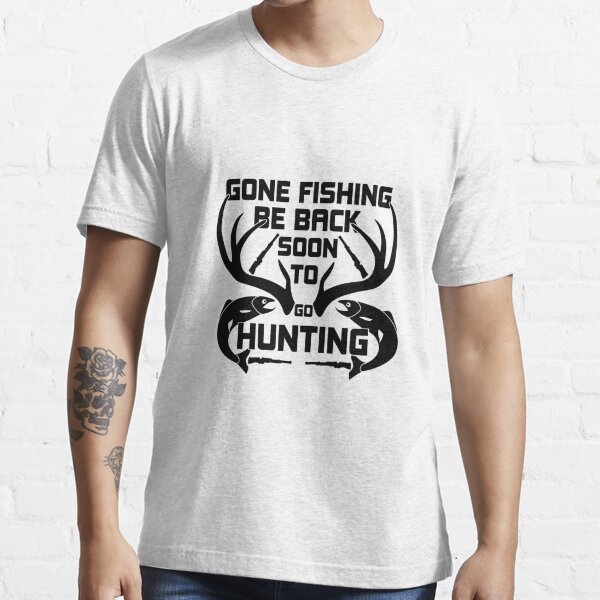 Gone Fishing Back By Hunting Season - Fishing Gift Men's Premium T-Shirt
