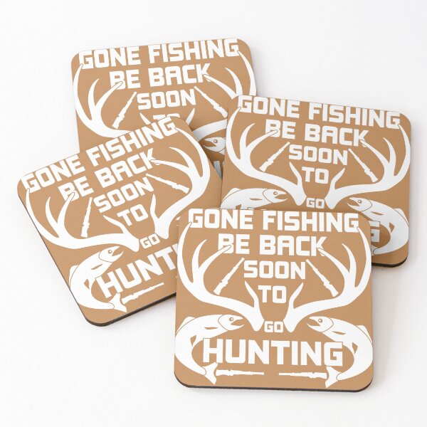 Item preview, gone fishing be back soon to go hunting ,fishing gifts for men ,birthday gift,hunting gifts ,funny gift,hunter gift,fisher gift designed and sold by yassiny.